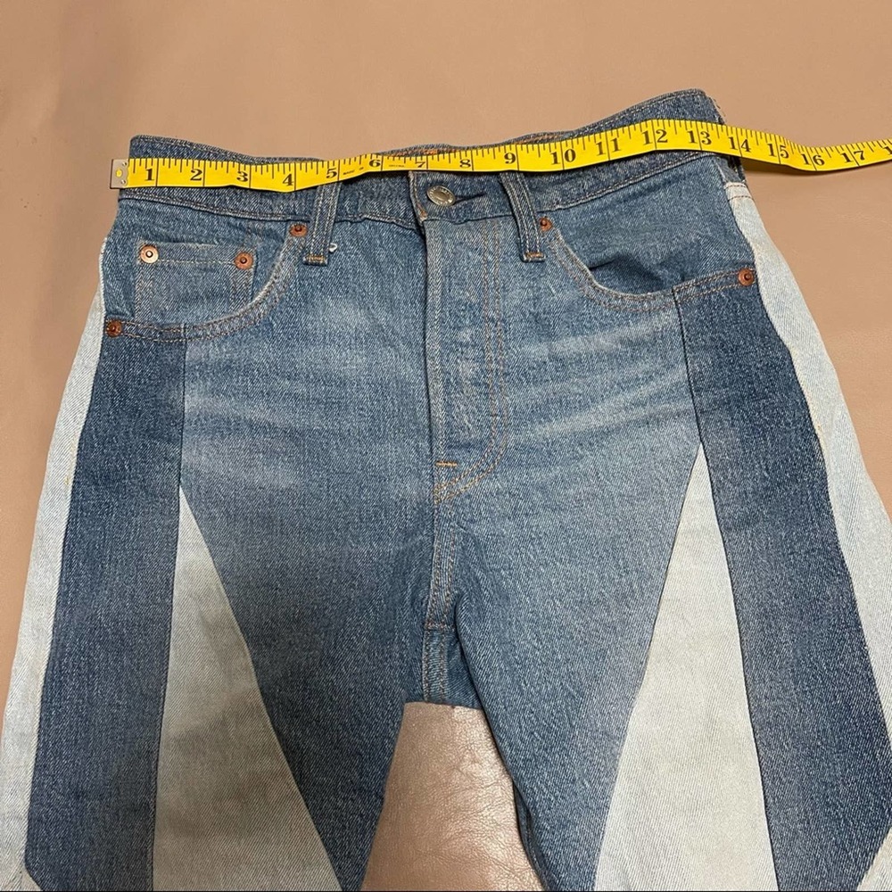 Levi’s 501 Patches Button fly slim straight Jeans - Picture 6 of 12